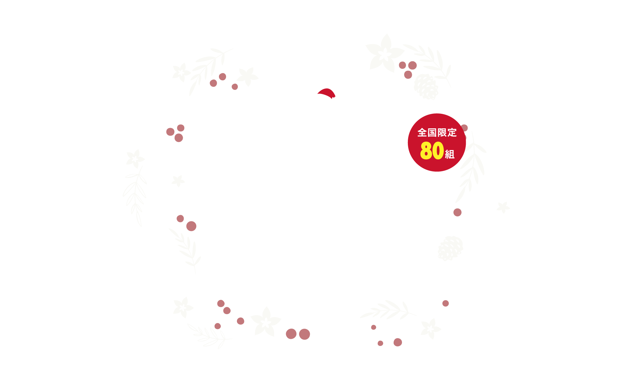 Christmas Campaign 全国限定80組