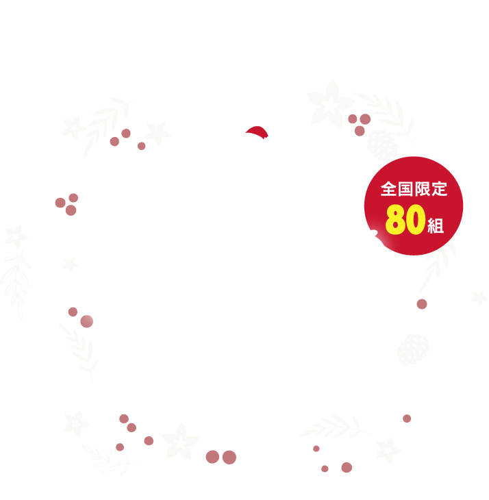 Christmas Campaign 全国限定80組